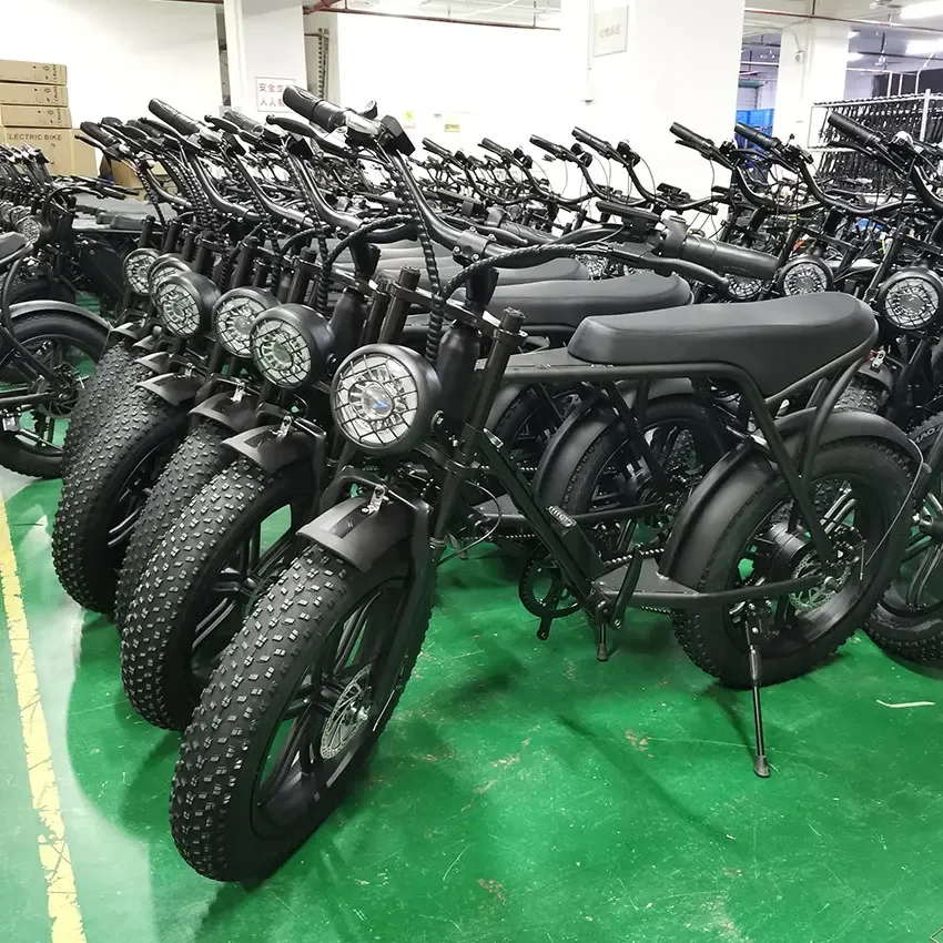 EU Warehouse In Stock Fat Tire Electric Bike 20inch Off Road E bike Price 750W Motor 15ah Battery Beach Cruiser Electric Bicycle