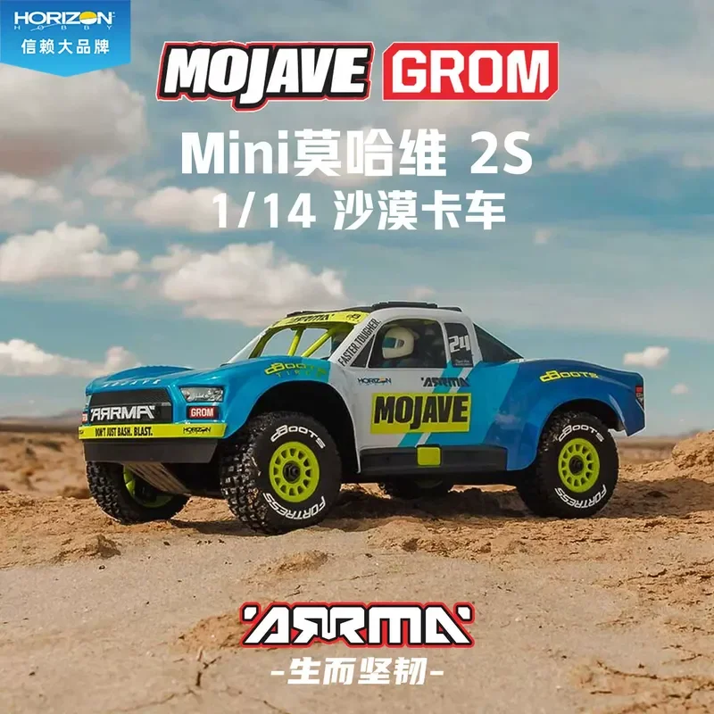 ARRMA Mini MOJAVE Grom 2s Mojave 1/14 Desert Truck Rtr Ara2104 Remote Control Off-Road Truck Rtr To Play.New Spot