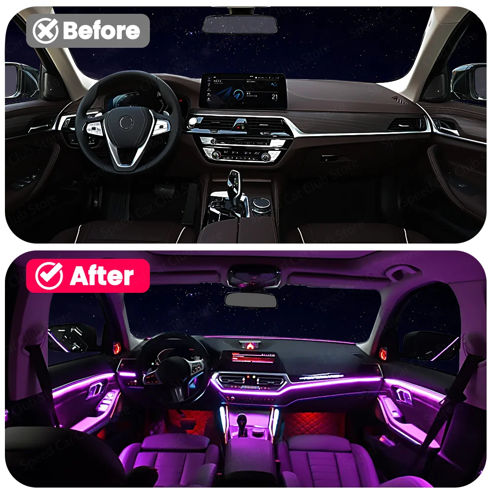 

LED Ambient Light for BMW 5 Series G30 Choose Your Color 11 Colors Available Car Interior Lighting Decoration