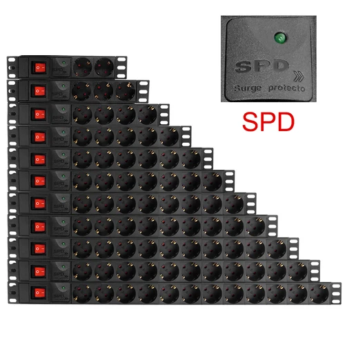 TESSAN 다중 벽 소켓 확장기, 가정 여행용 수직 멀티탭 어댑터 충전기, 2 USB 포트, 2 타입 C 유럽 플러그 