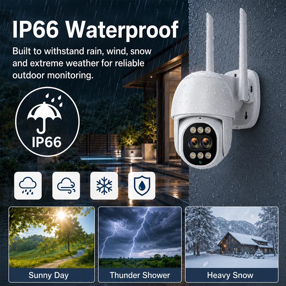 8MP 4K PTZ Wifi IP Camera Clou - Ip Camera 4K 8Mp Outdoor Ptz recensione e prezzo