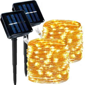 32m/22m/11m/7m Luce solare a LED Lampada da festone per esterni Lampada da giardino Fata Stringa di luce Impermeabile Ghirlanda di Natale Decorazione del cortile Luce