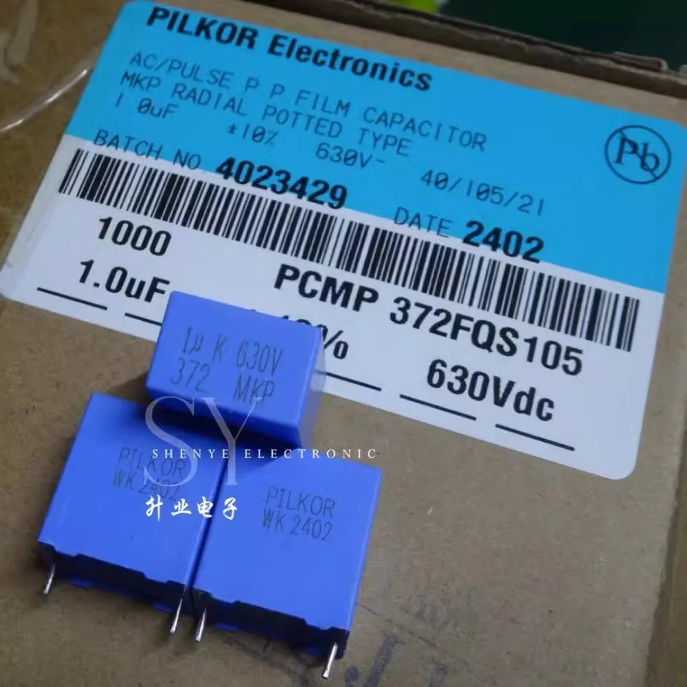 10 шт. MKP372 1,0 мкФ/630 В 1u0 1 мкФ 105 новый пленочный конденсатор 15 мм