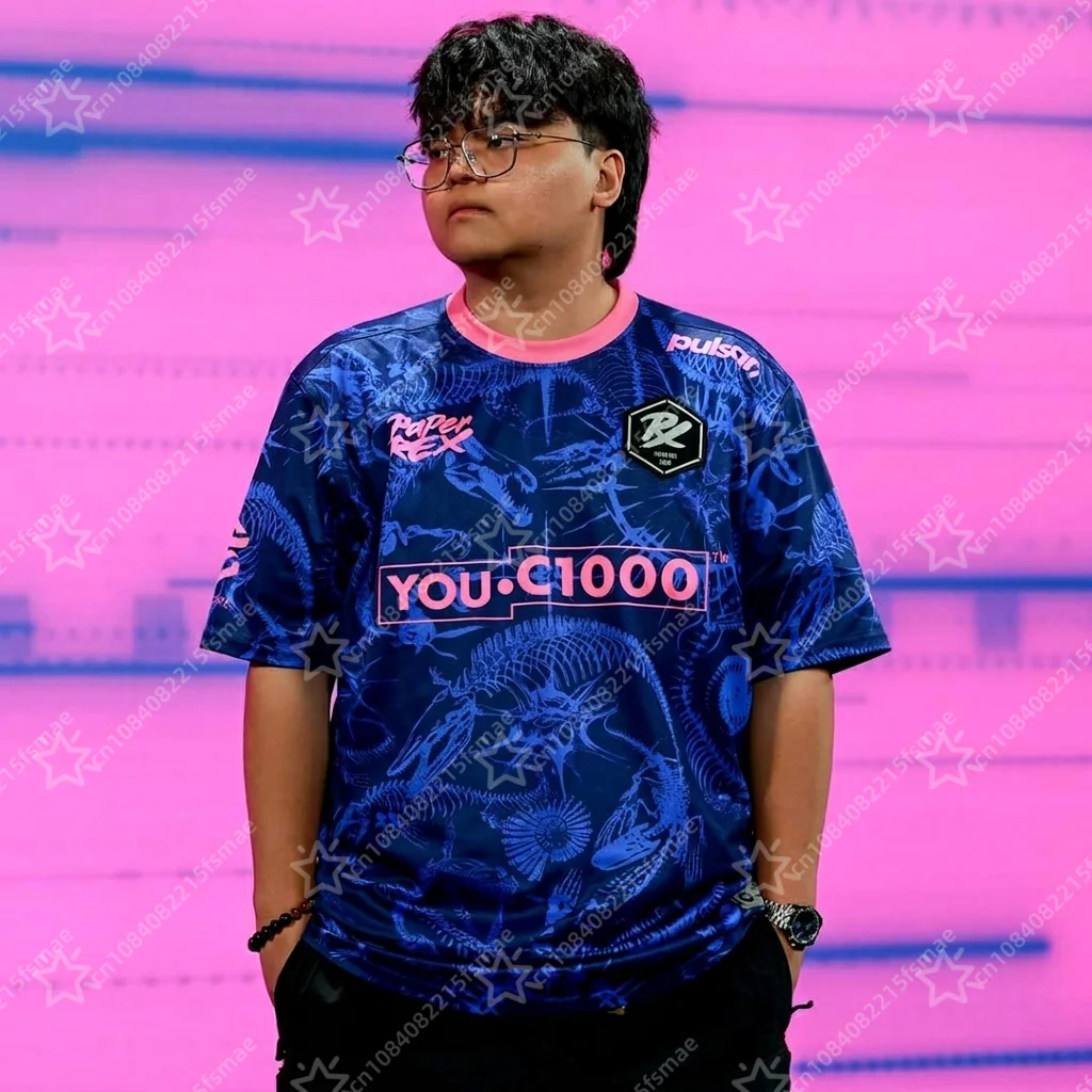2026/27 Paper Rex PRX Valorant Jersey Esports Team Uniform Dino Marine Gaming Shirt Men Breathable Quick Dry Fan T-shirt Tops