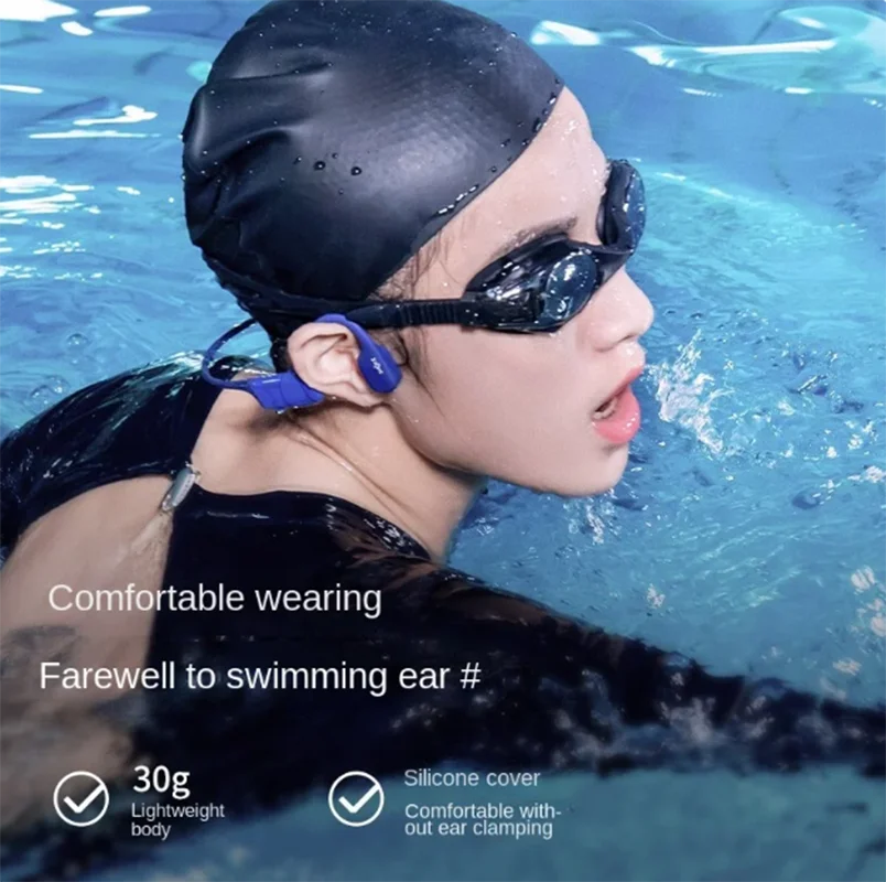 Original  SHOKZ OpenSwim S700 Bone Conduction MP3 Music Player Waterproof Swim Wireless Earphones Sports Run AfterShokz 4GB RAM