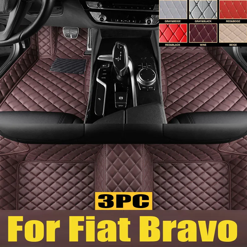 

Car Floor Mats For Fiat Bravo 2008 2009 2010 2011 2012 Auto Foot Pads Automobile Carpet Cover Interior trunk mat