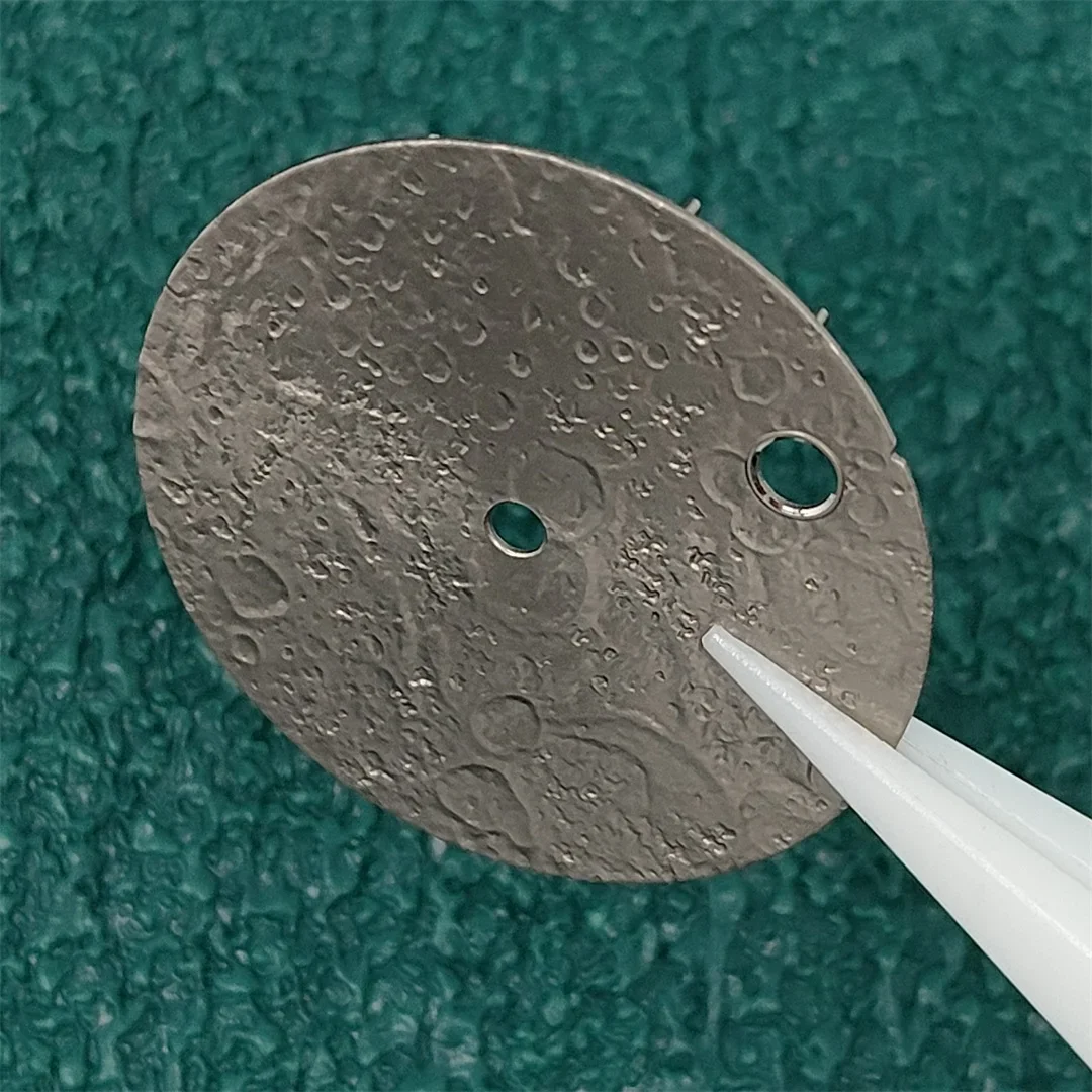 28.5mm Watch Dial Chang'e Lunar Surface Modification Men's Space Mechanical Watch Replacement Accessory for NH35 NH36 Movement