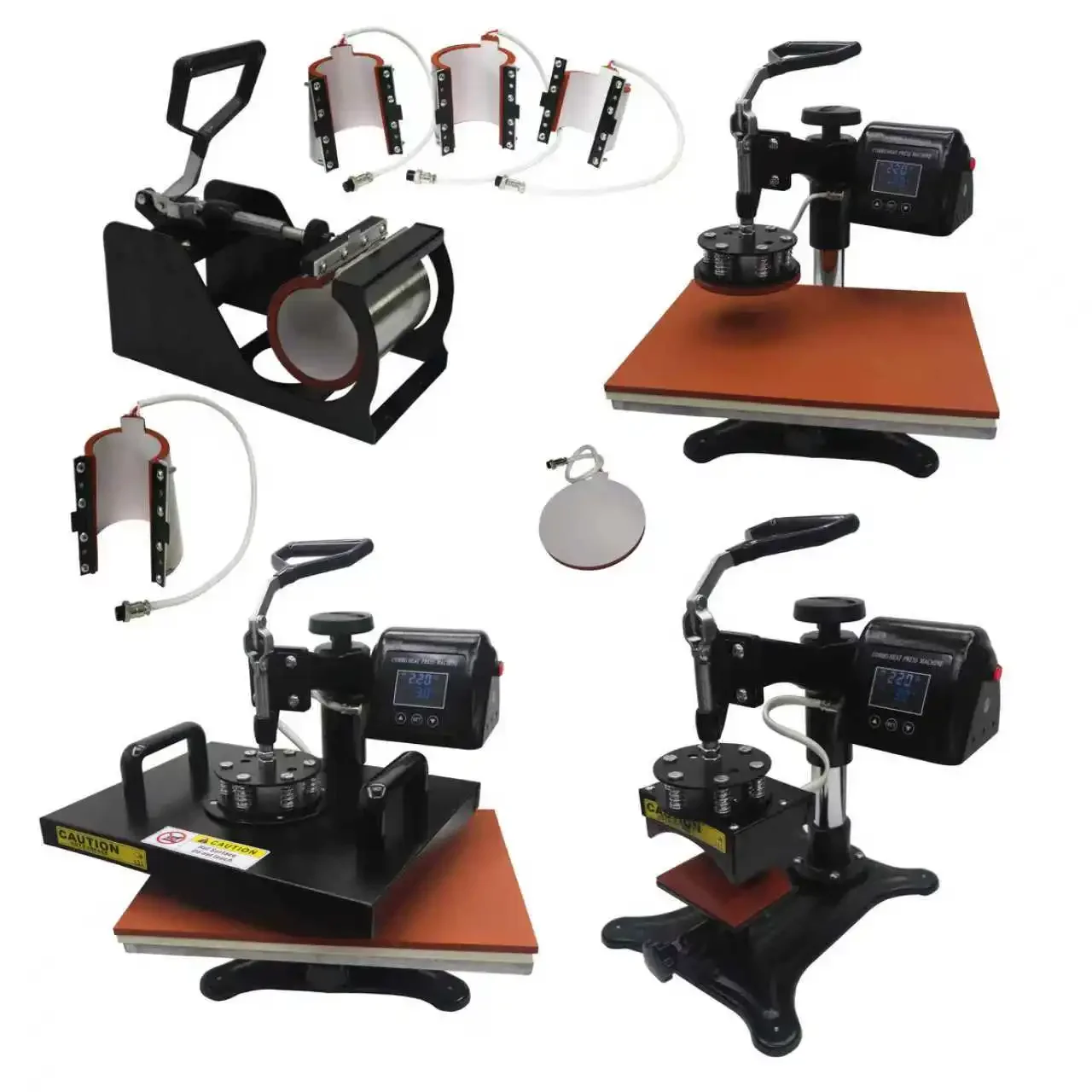 High Quality 8 In 1 Combo Digital Heat Press Machine For DIY Logo Patterns For Clothing