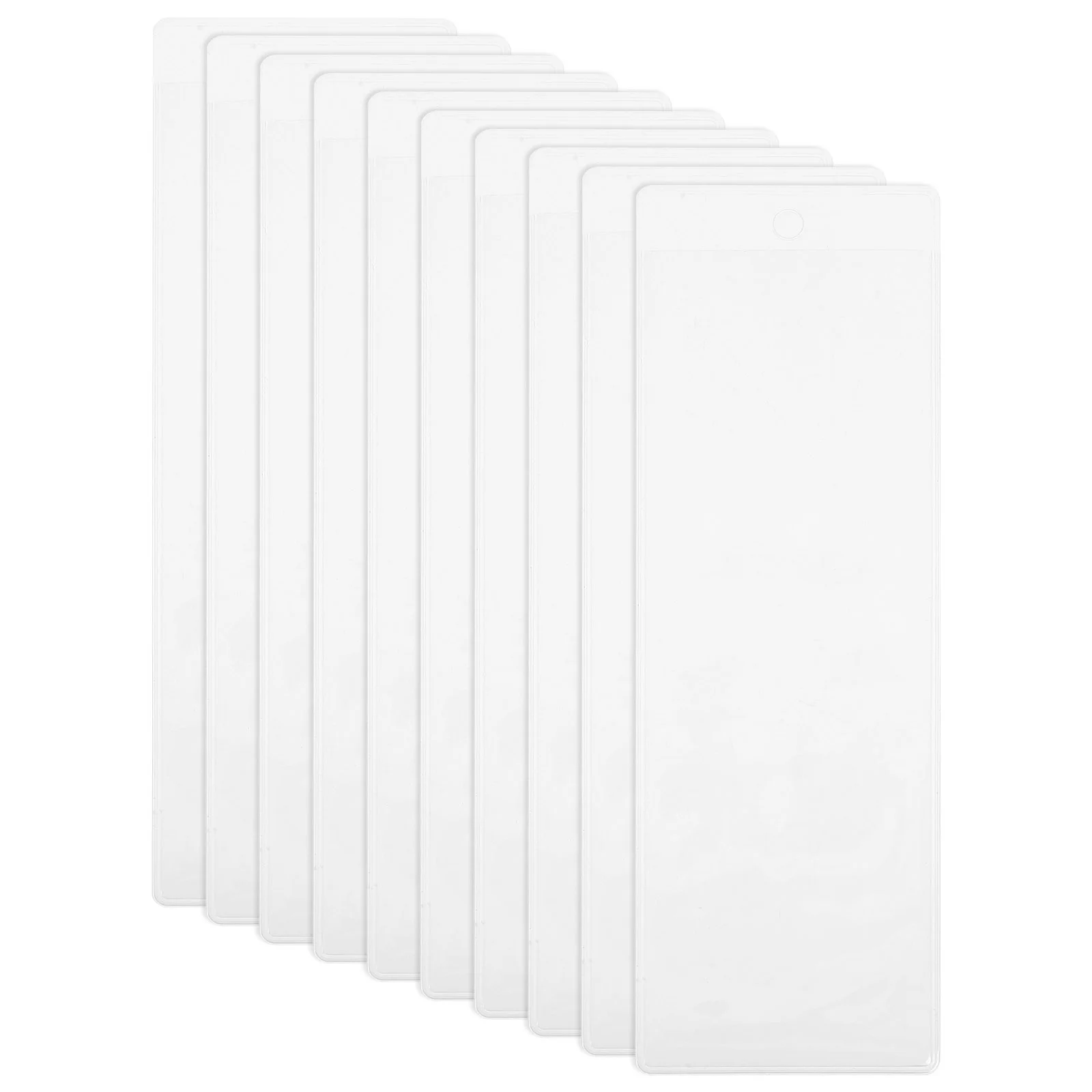 Étui de protection transparent en PVC pour marque-page, couverture créative pour fruits et collations, fournitures d'emballage, support pour étudiant et bureau, 10 pièces