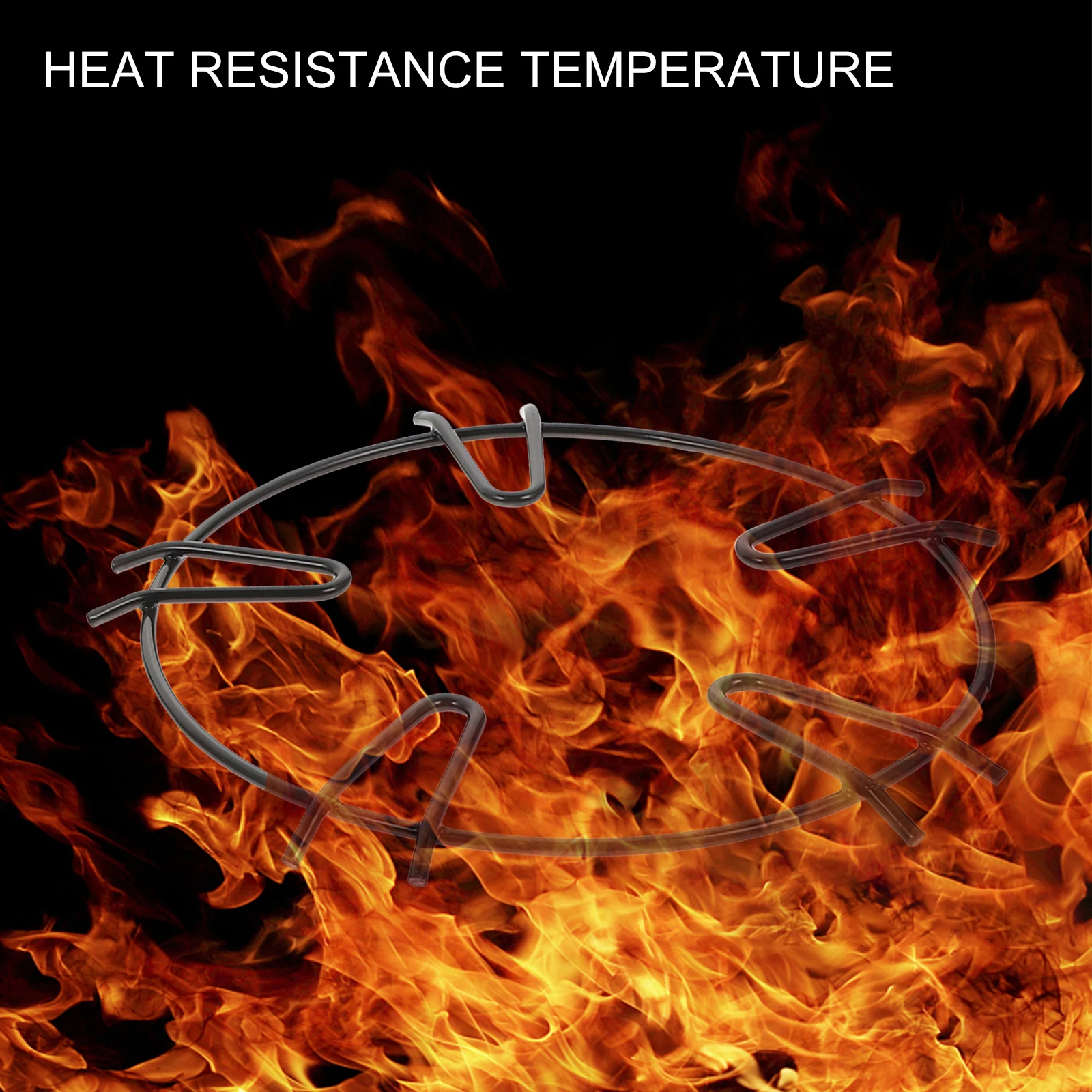 

2Pcs Kitchen Gas Stove Racks Enamel Milk Pots Support Bracket Supplies Black Easy Install Detach Non Slip