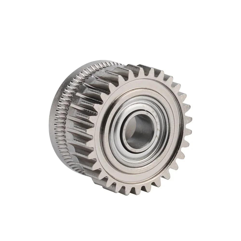 For Creality K1/K1C/K1 Max/Ender3 V3 Extruder Gear All Metal Filament Drive Gears Nickel-plated Hardened Steel Extruder Wheel