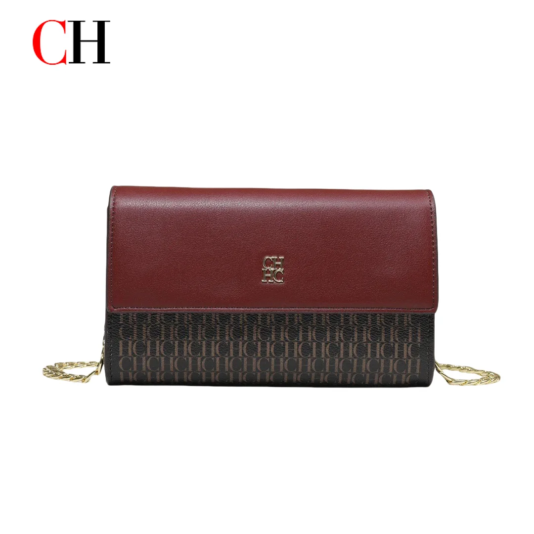 CH Crossbody Bag For Women Luxury Designer Handbag Fashion Embossed Leather Shoulder Bag Elegant Chain Clutch Bag For Daily Use