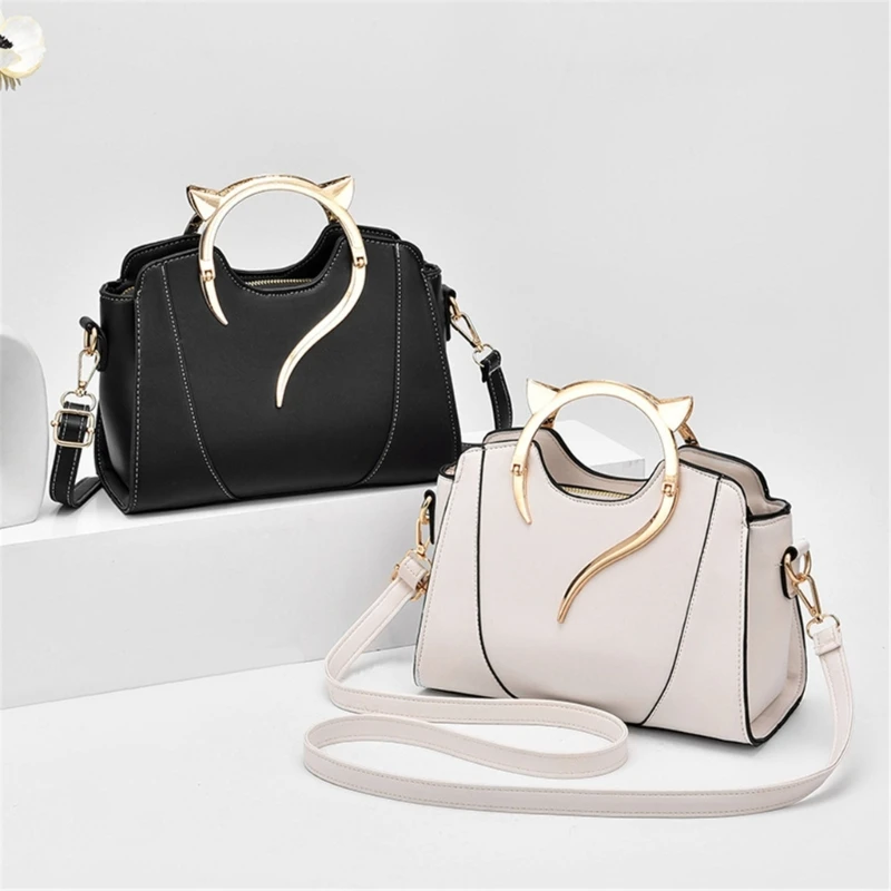 

New Women Purses and Handbags Elegant PU Handbag Top Handle Bag Large Capacity Bag Stylish Sweet Bag