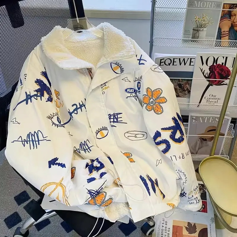 

Утепленная двусторонняя женская стеганая куртка больших размеров на флисовой подкладке для полных женщин, осенне-зимняя, повседневная