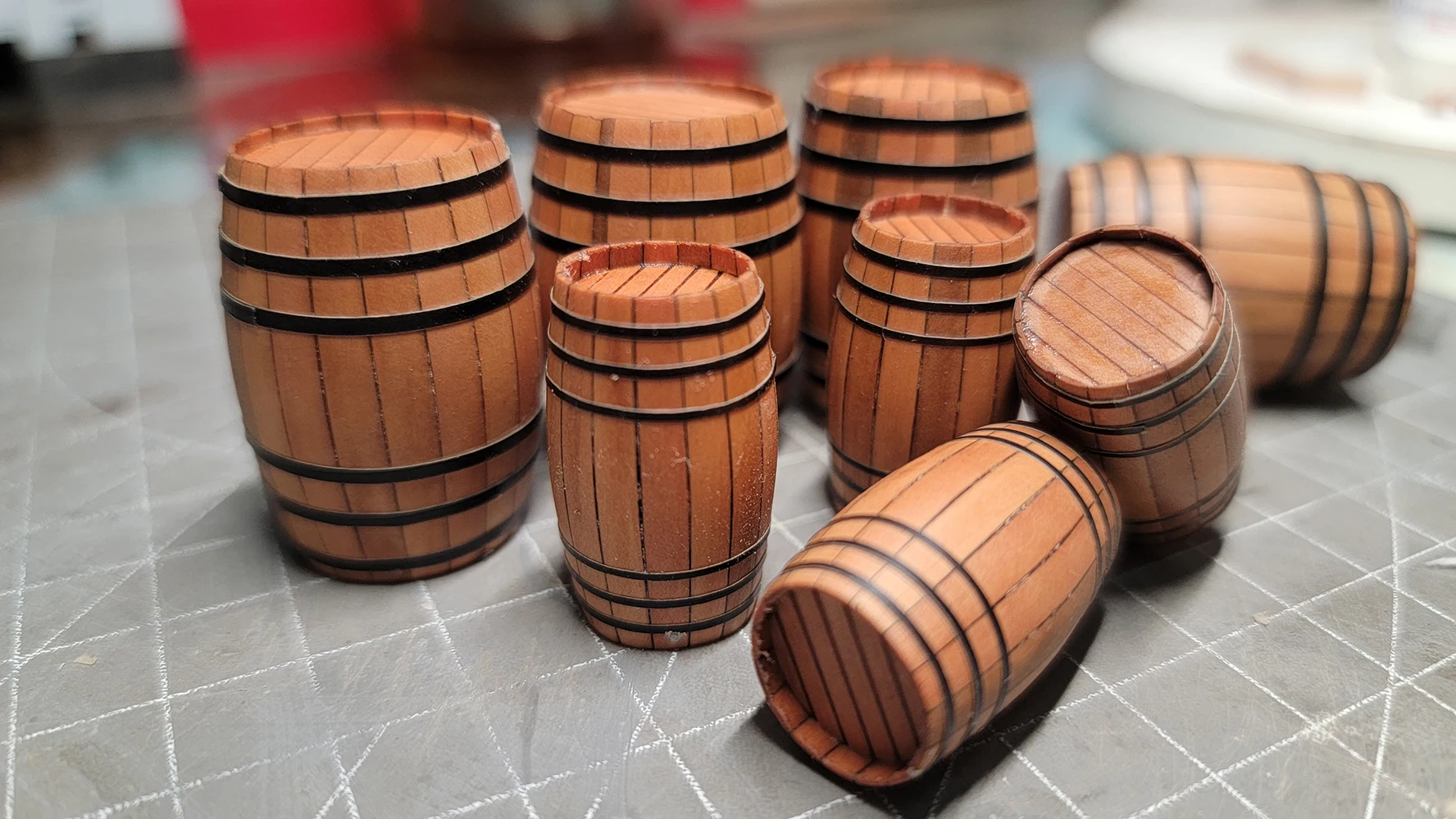 Pear Wood Solid Wood Wine Barrel Model Kit Self Assembling Required For Sailboat Model Accessories Scene Models DIY