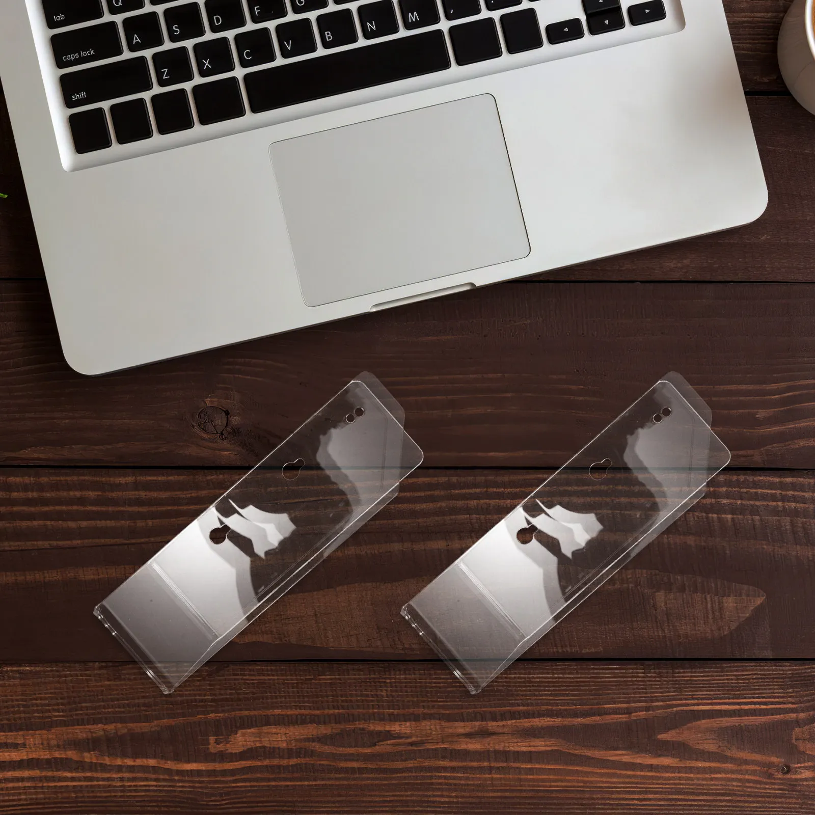 1Set Acrylic Laptop Mount Clear Holder Wall Mount Tablets Holder Under Desk Laptop Shelf For Student Transparent
