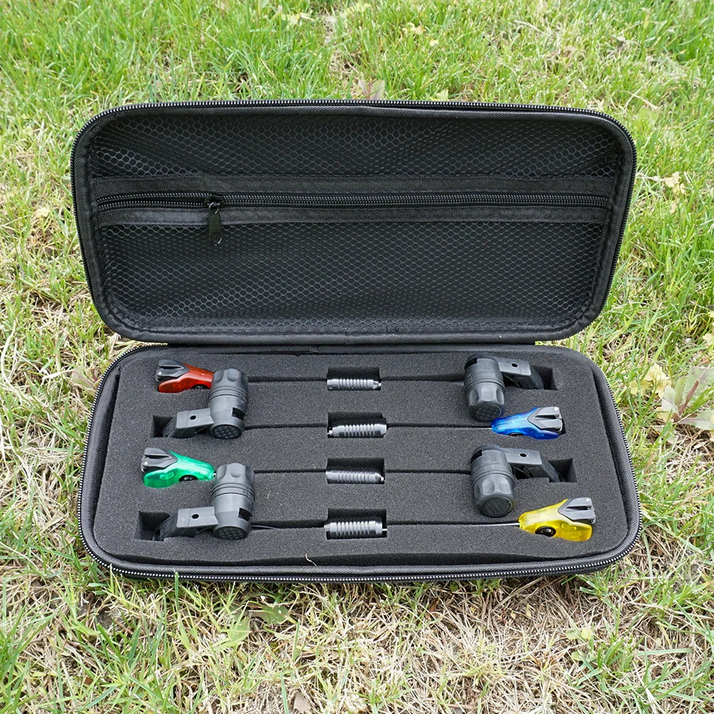 Hirisi B2036 4-teiliges Karpfenangel-Swinger-Set Bissanzeiger mit Schnellverbinder und Tragbarem Aufbewahrungskoffer Angelzubehör – Detail 10