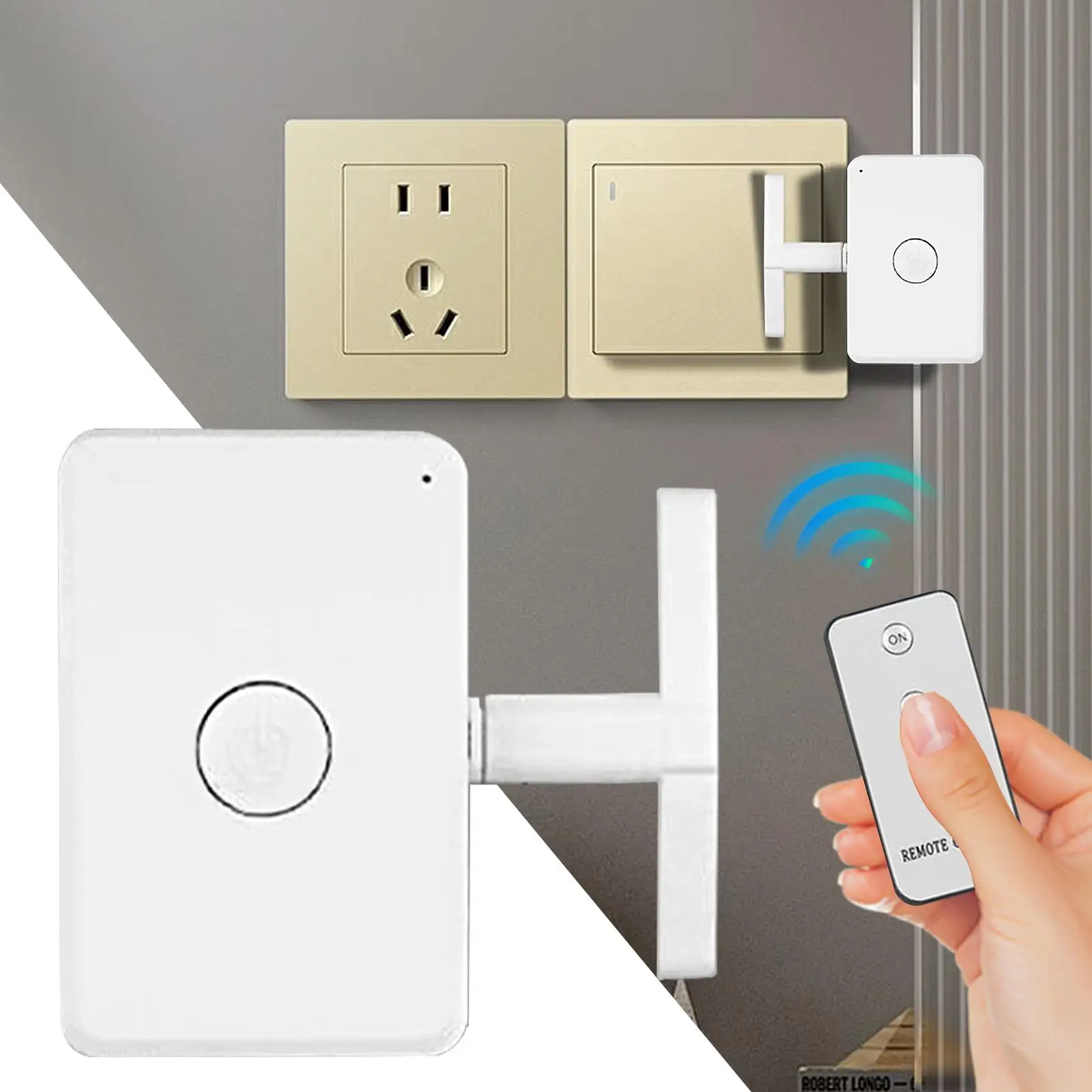 Automatic Button Pusher Wireless Finger Button 10M Range Remote Controller Dimmer For Home Door Wall Room Fan Car Dormitory