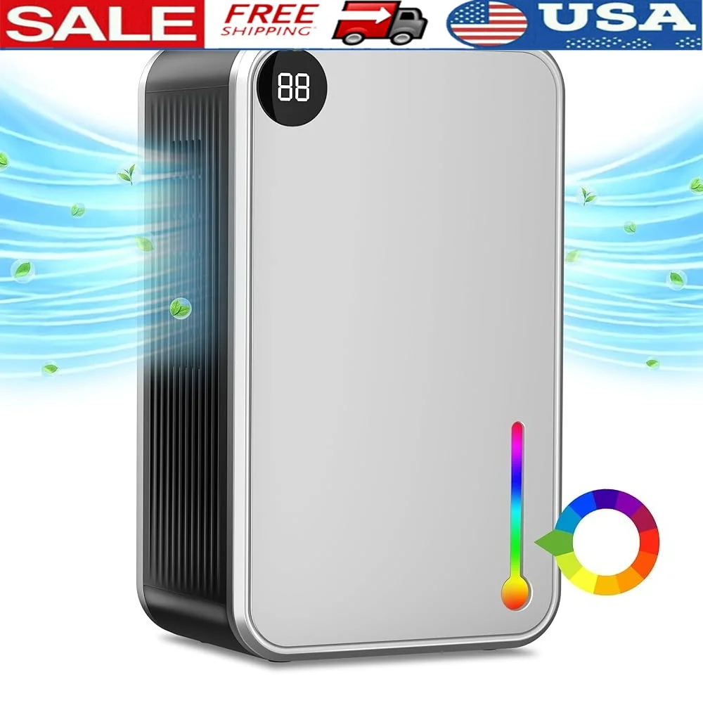 

Компактный осушитель Бак на 25 унций Функция таймера автоматического отключения Энергоэффективные Спальни Ванные комнаты Подвали до 280 кв. футов