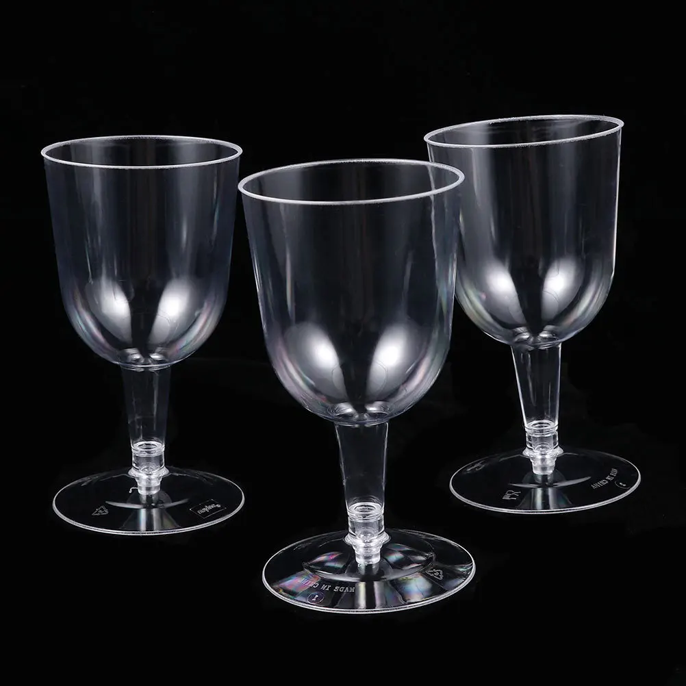 

8Pcs Plastic Wine Cups Clear Disposable Cocktail Glasses Party Wedding Bar Drinkware Plastic Wine Tumblers