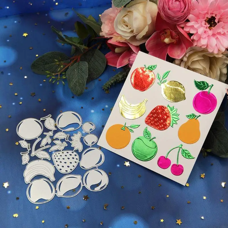 

Fruits Metal Cutting Dies Stencil Scrapbooking DIY Album Stamp Paper Card Embossing Decor W8EB