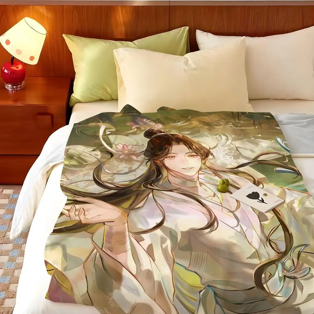 Anime H-Heaven O-Officials B-Blessing Throw Flannel Throw Blanket, Lightweight Cozy, Durable Washable cute Cool