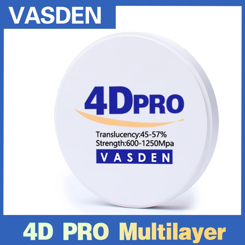 

4D Pro Multilayer Zirconia Disc Open System 98mm CADCAM Ceramic Zirconia Block Dental Lab Material