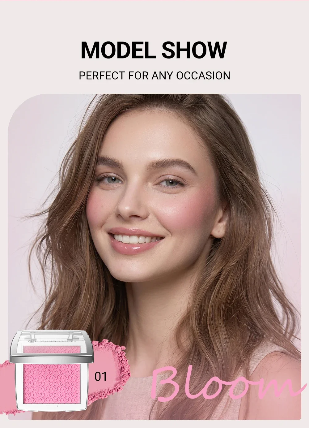 Palette de blush mat velouté texture ultra fine pour le teint_voghion.com