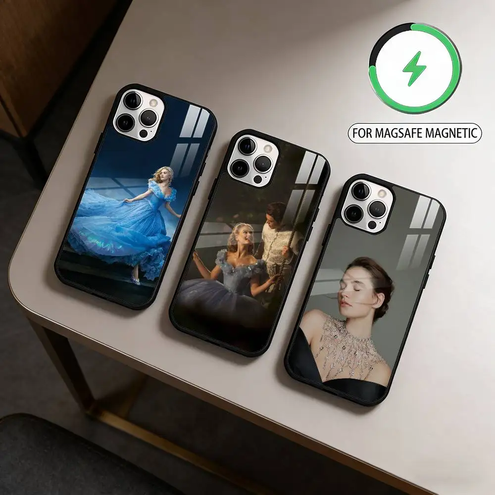 

Beauty L-Lily James Magnetic For Magsafe Wireless Charging Phone Case For iPhone17,16,15,14,13,12,11 Plus,Pro Max