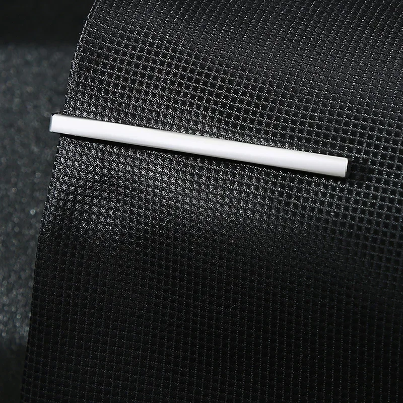 3mm Thin Metal Tie Clips High Quality Brass Smooth Surface Simple Clips Suit and Tie Accessories