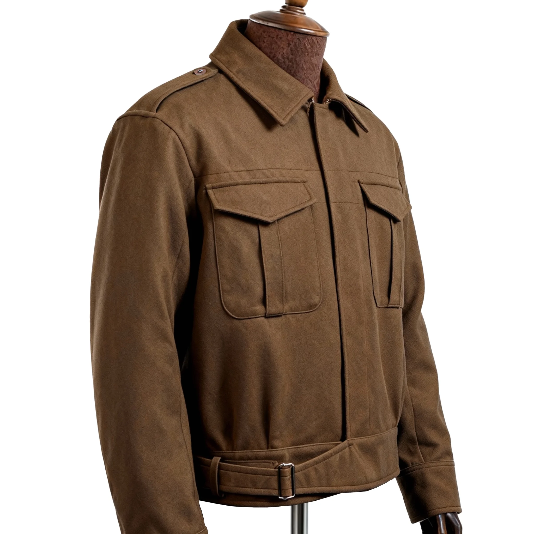 UK ARMY British retro P37 winter coat with thickened woolen fabric