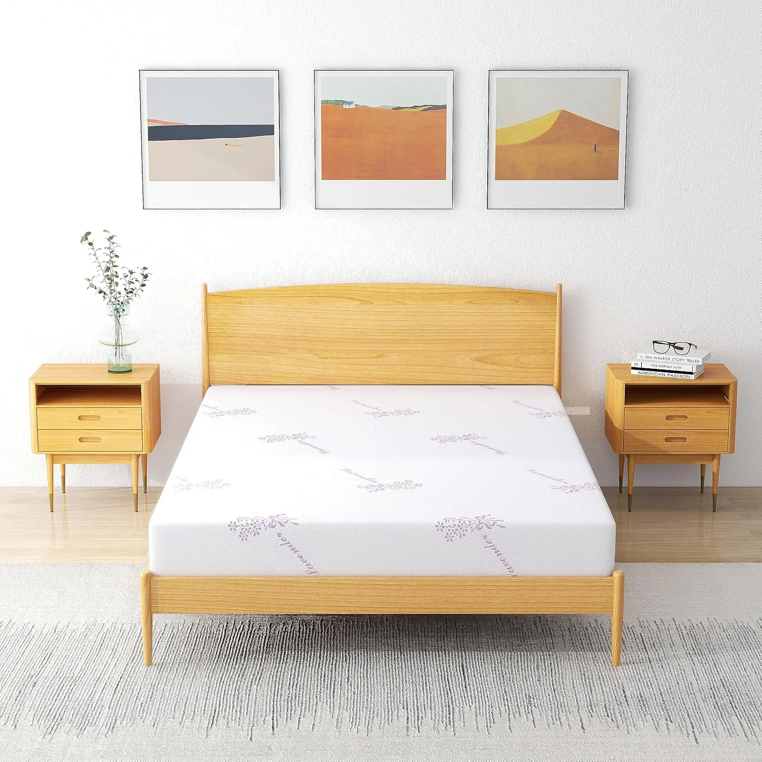 Materasso King wOod-it, letto in memory foam gel medio resistente in una scatola, limitatore di pressione, 10 pollici