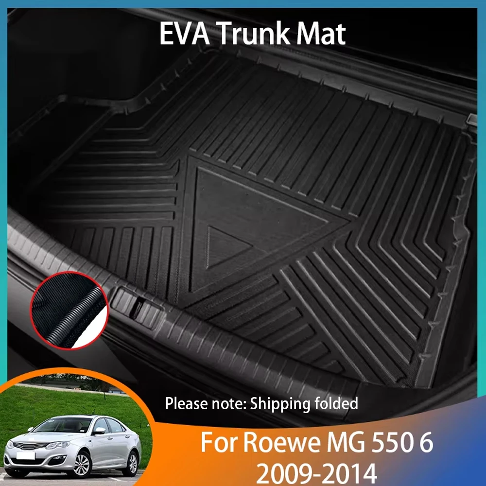 For Roewe MG 550 6 Accessories 2009~2014 Vehicle supplies Floor Tray Liner Cargo Boot Carpe Waterproof Protect Trunk Anti-dirty