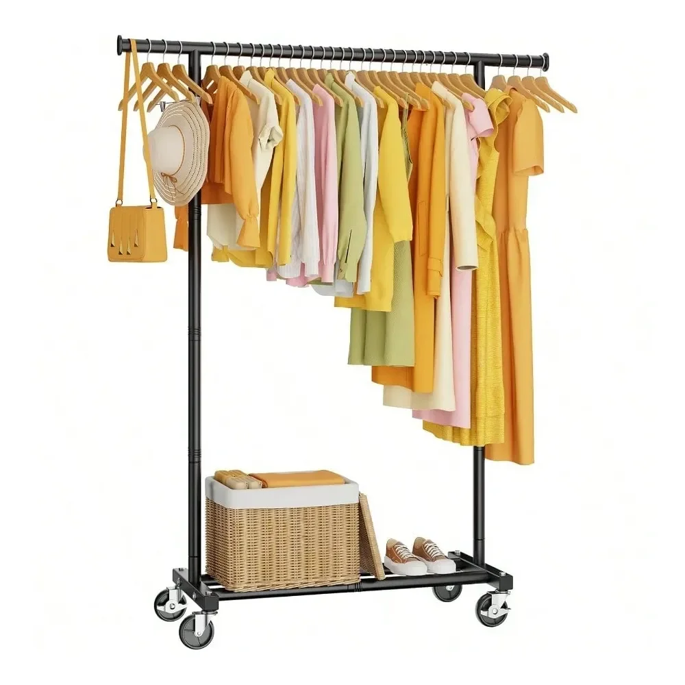 

Clothes Rack Clothing Rack For Hanging Clothes Rolling Garment Rack Sturdy Coat Rack Portable Wardrobe Rack Metal Closet Rack F