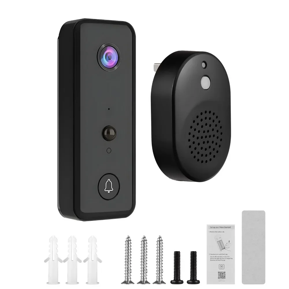 Wireless remote video voice video monitoring Cat's eye visitor message wireless monitoring  door phone with Ding Dong machine