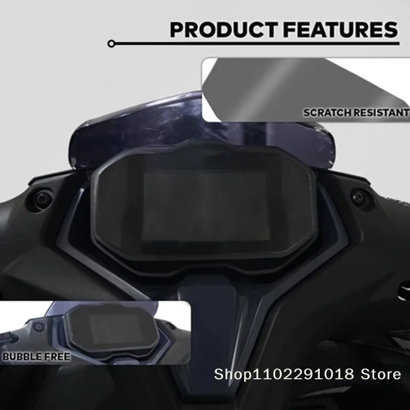 practicalCeramic Screen Protector for  AEROX V3 Speedometer Anti Scratch Clear Black Display Guard for Scooter Dashboard Use