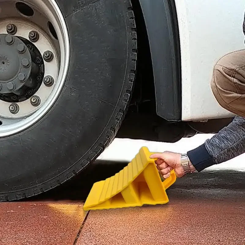Portable Car Wheel Anti-Slip Blocks Multi-Purpose Tire Positioning Blocks For Household Cars Trucks RVs Anti-Slip Wear-Resistant