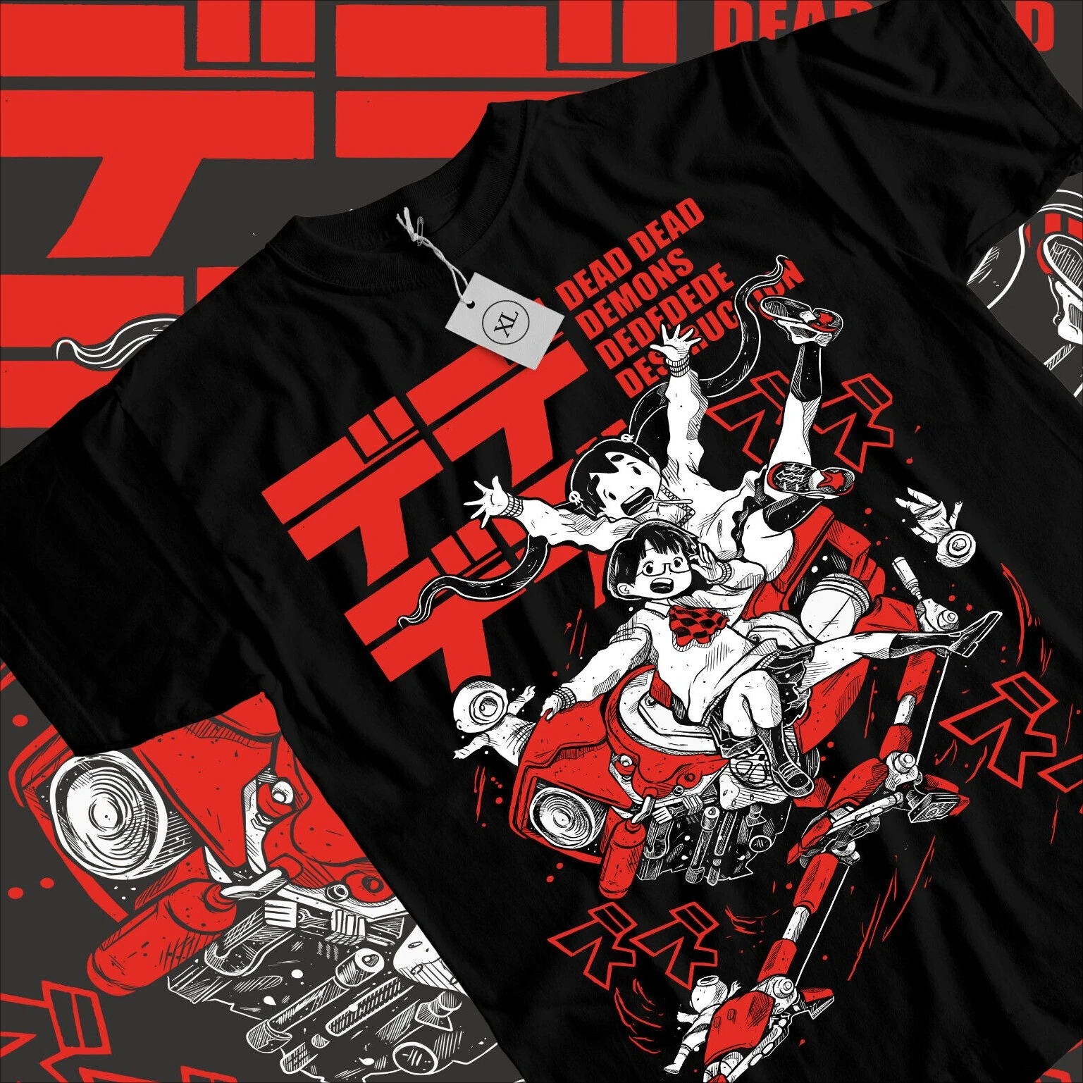 Dead Dead Demon's Dededede Destruction T‑shirt Inio Asano Manga Graphic Tee Harajuku Streetwear Unisex Short Sleeve Cotton Tops