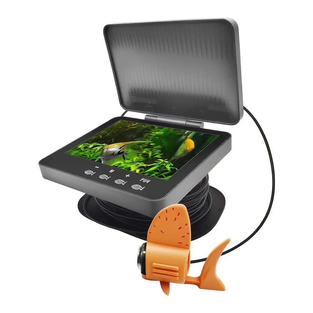 4.3 inch Underwater Fishing Camera System with Touchscreen Display 25m Cable and ABS Material for Long Term Use