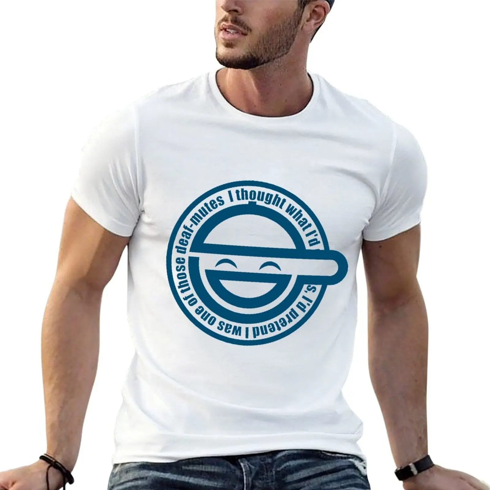 

Laughing man (High Resolution) T-Shirt t shirts with prints man t shirts cotton t shirts designer T-shirt