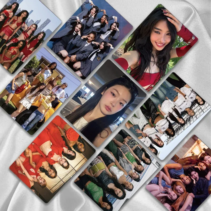 50 قطعة/المجموعة/مجموعة بطاقات ليزر Kpop Idol KATSEYE Lomo بطاقات LARA DANIELA MANON MEGAN مطبوعة بطاقات الصور هدية المشجعين