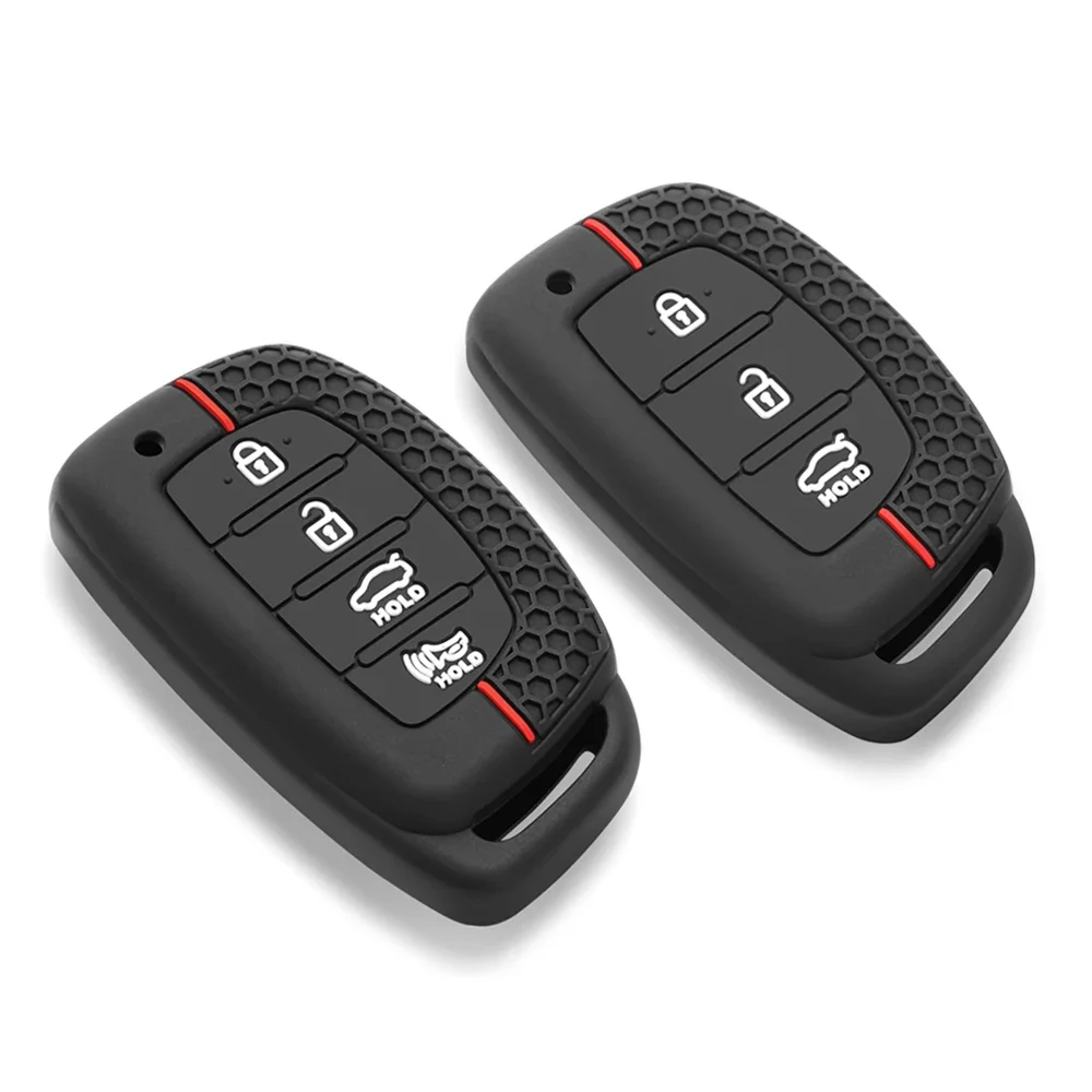 Fashion Silicone Car Key Cover Case for Hyundai Ix35 Ix45 I10 I30 I40 Tucson Santa Fe Rena Sonata Elantra Creta