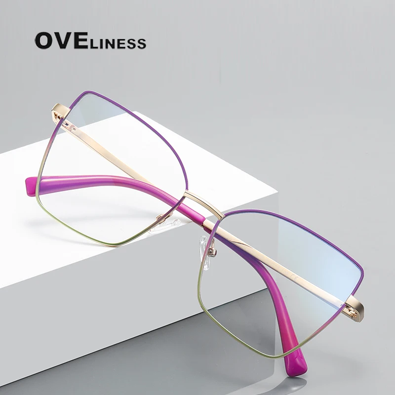 

Reading Glasses for Women metal frame anti blue ray Presbyopic Eye Glasses Female Diopters Women's Spectacles Degree Eyeglasses