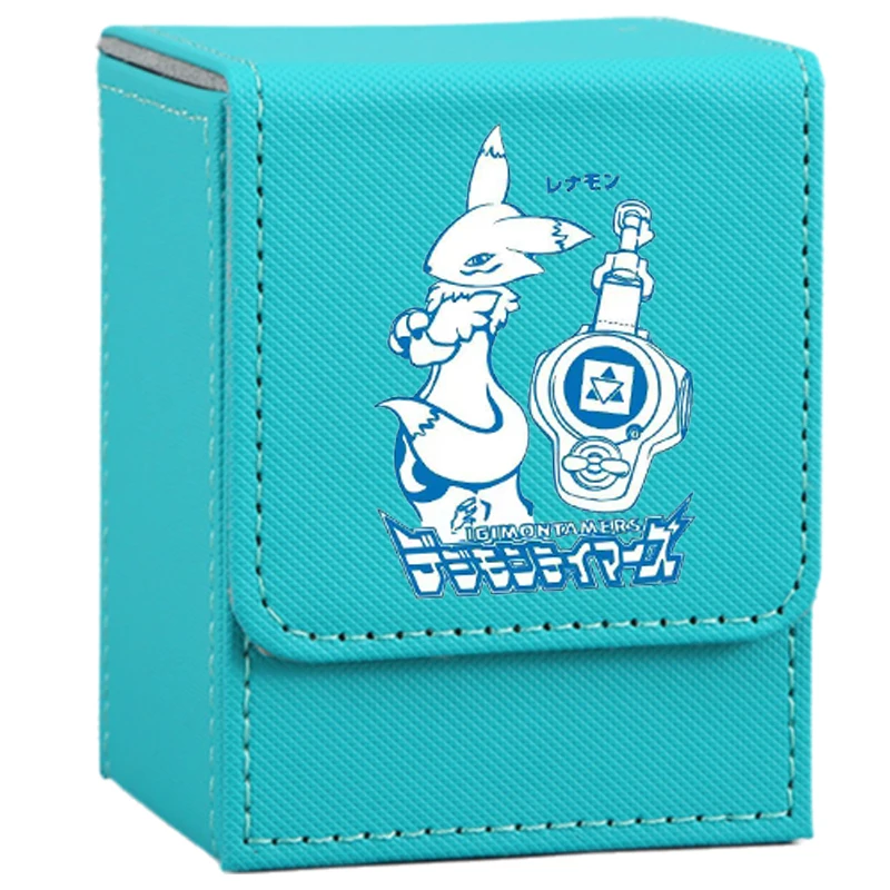 Digimon Adventure Kartenetui Growmon Gargomon Kyubimon Rapidmon Taomon Leder Actionfiguren Anime Game Collection Aufbewahrungsbox