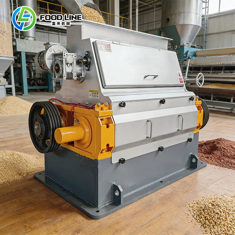 10TD Animal Feed Corn Flaking Machine Sheep Small Steam Corn Flake Flattening Production Line