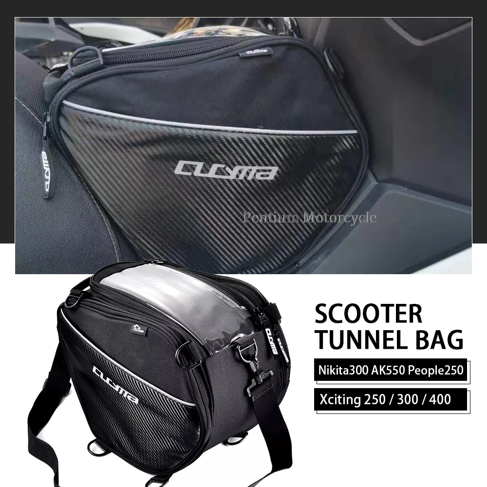 

Nikita300 AK550 Motorcycle Scooter Tunnel Seat Bag For KYMCO People250 Xciting250 XCITING300 Xciting400 Xciting S400 Saddle Bags