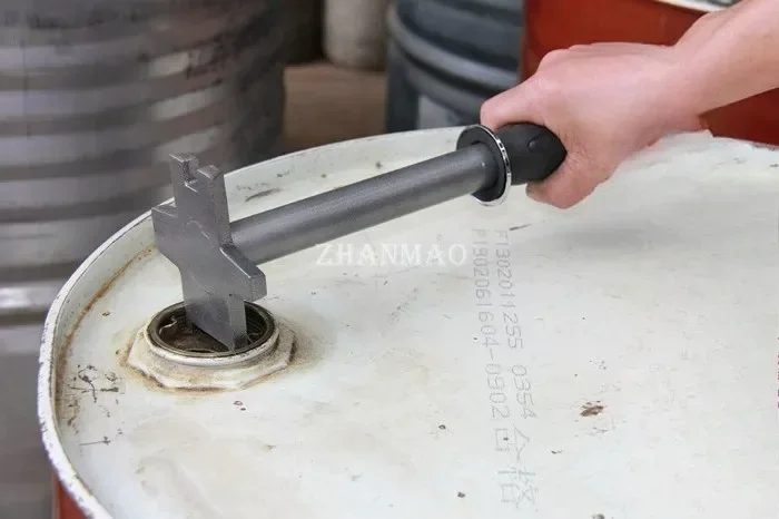 Long Handle Steel Drum Cap Wrench Opener Multifunctional Plastic Metal Bucket Tool