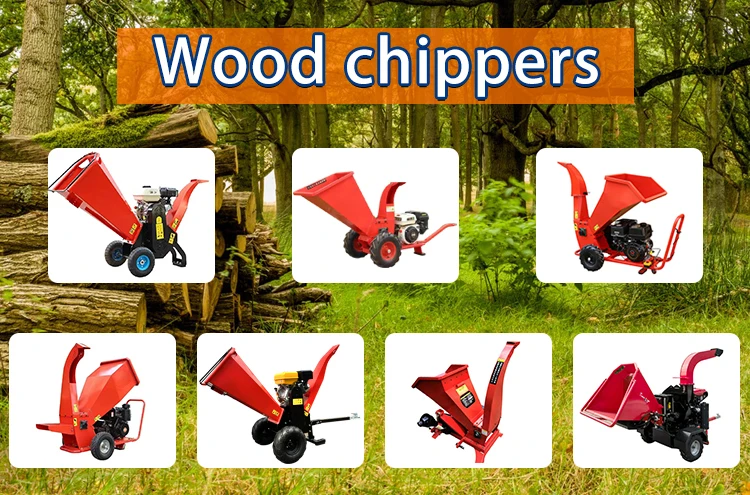 أفضل بيع Pto Mobile Crawler Mobile Self Propelled Die sel Garden آلة تقطيع الخشب للبيع