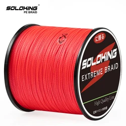 SOLOKING PE olta 300 m/500 m/1000 M Örgülü Hat Süper Güçlü Multifilament olta Alabalık 10LB-80LB Cazibesi Tel