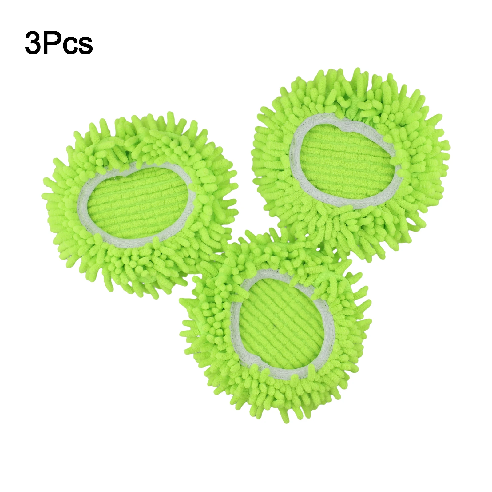 3pcs Spin Mop/Refill Heads For O/Ceda For RinseClean Two Tank Mop/System Suitable For Hard Floor Cleaning Automotive Accessories